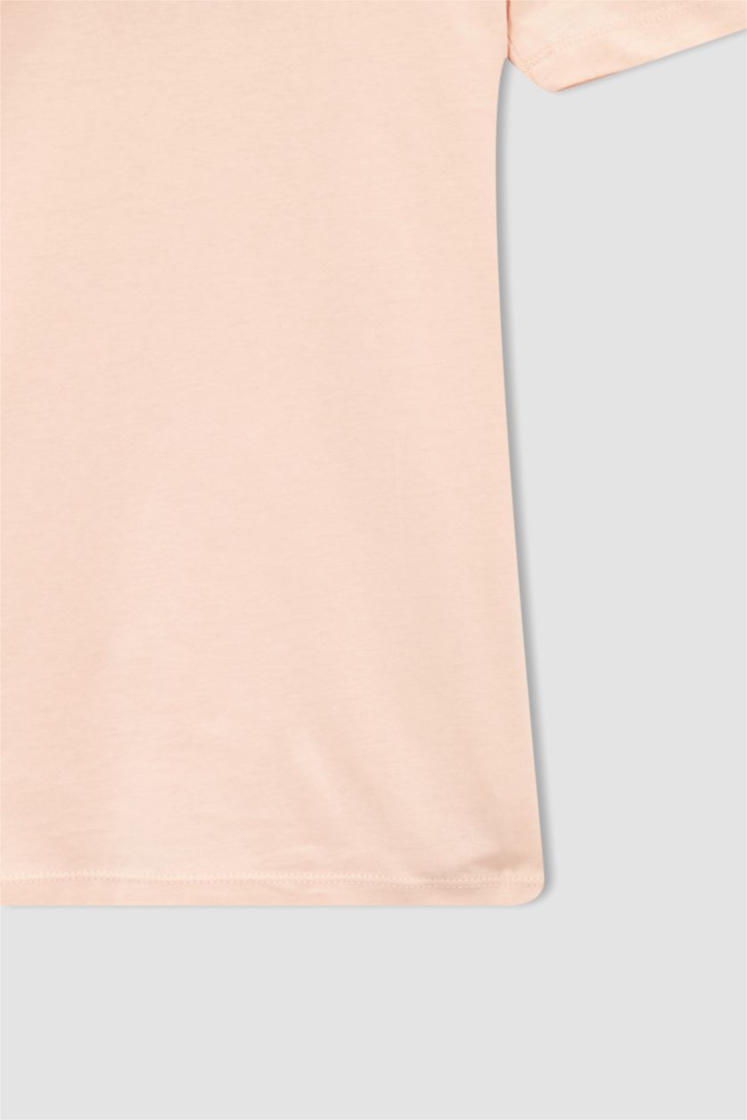MAN Light Pink Regular Fit Short Sleeve T-Shirt