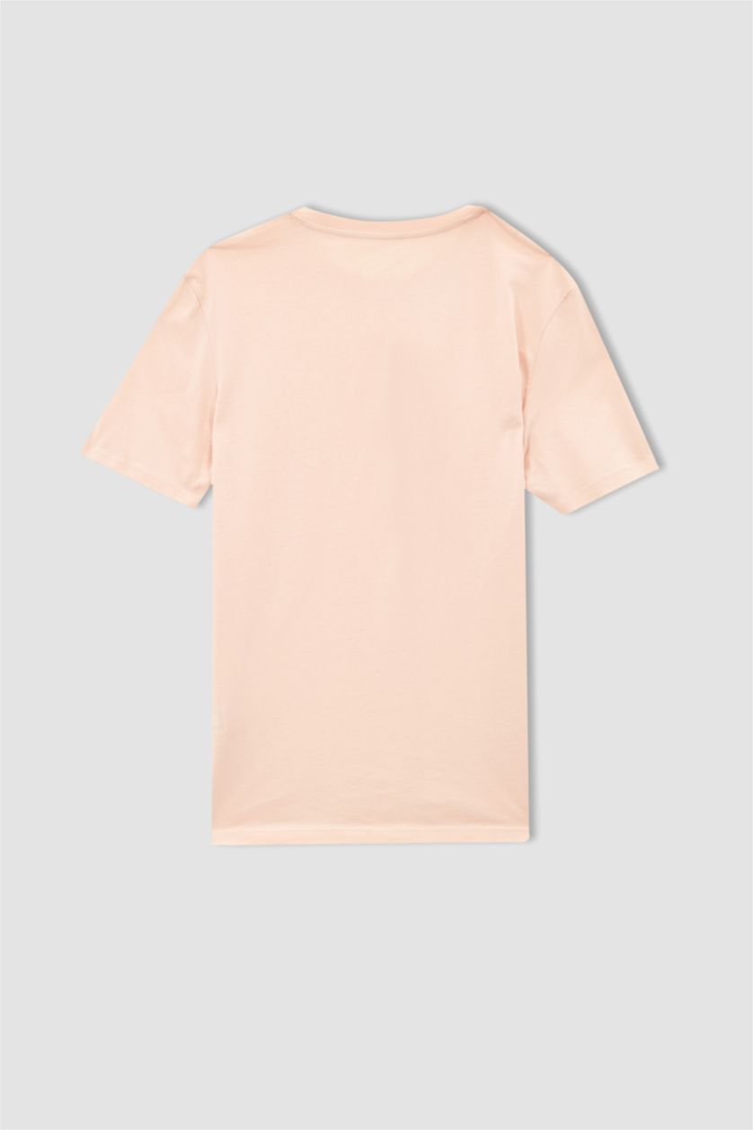 MAN Light Pink Regular Fit Short Sleeve T-Shirt
