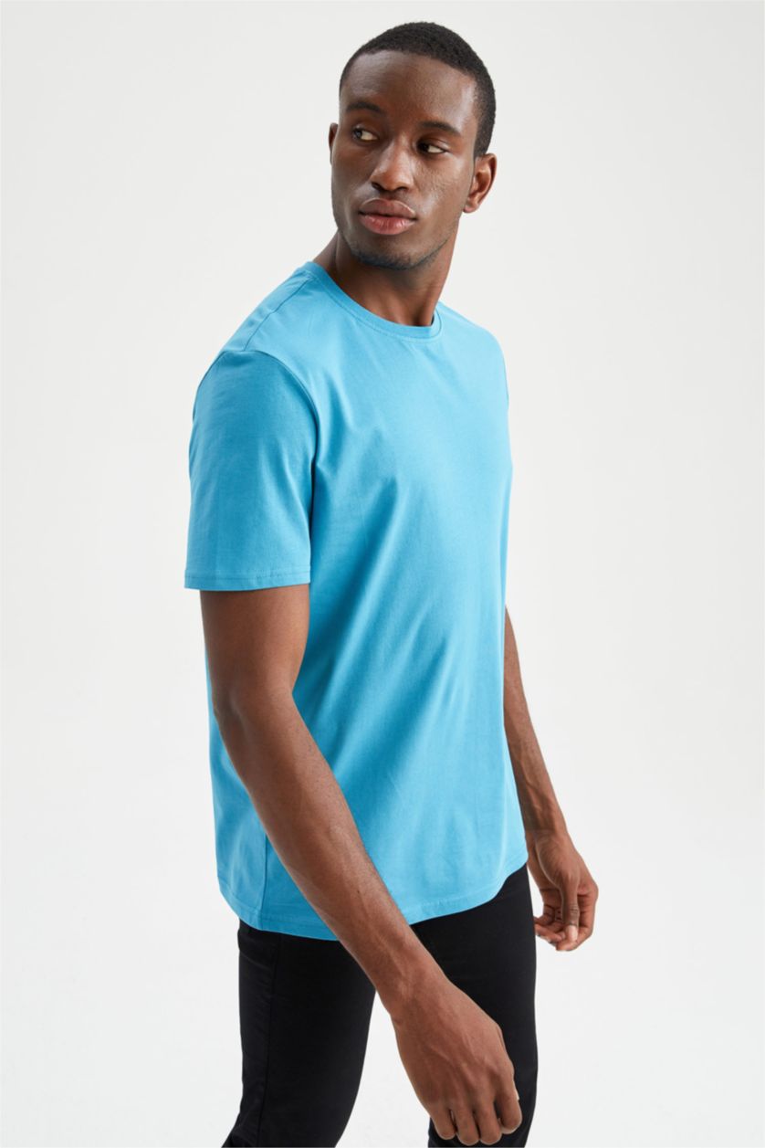 MAN Turquoise Regular Fit Short Sleeve T-Shirt