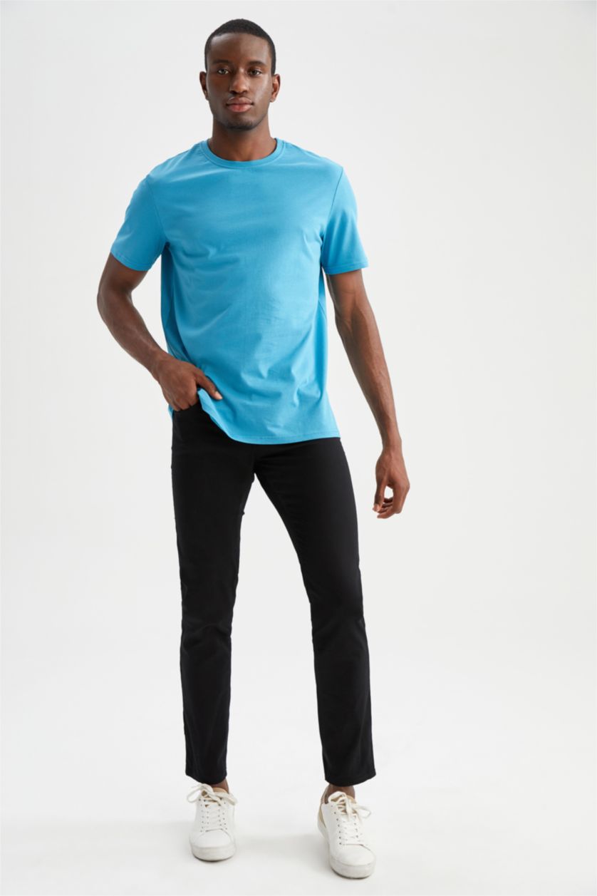 MAN Turquoise Regular Fit Short Sleeve T-Shirt