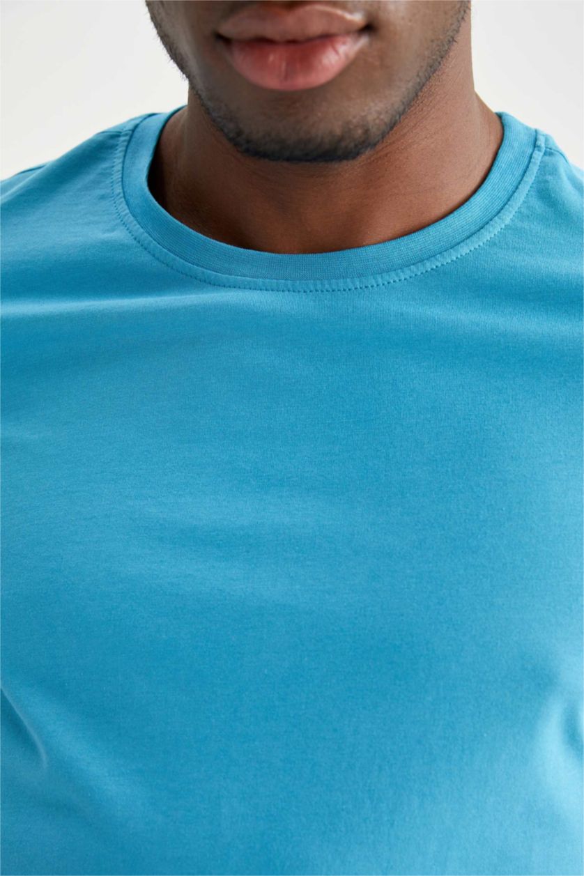 MAN Turquoise Regular Fit Short Sleeve T-Shirt