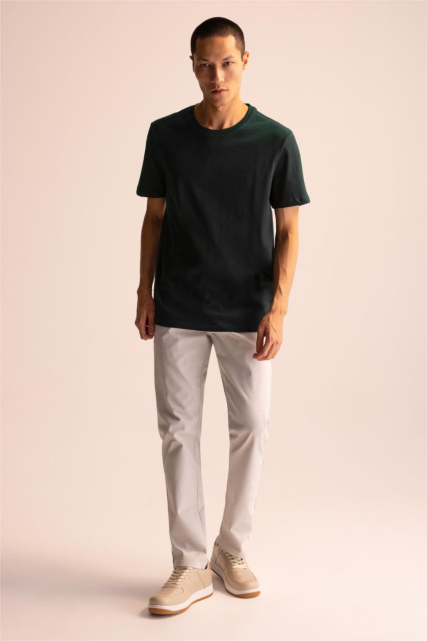 MAN Dark Green Regular Fit Short Sleeve T-Shirt