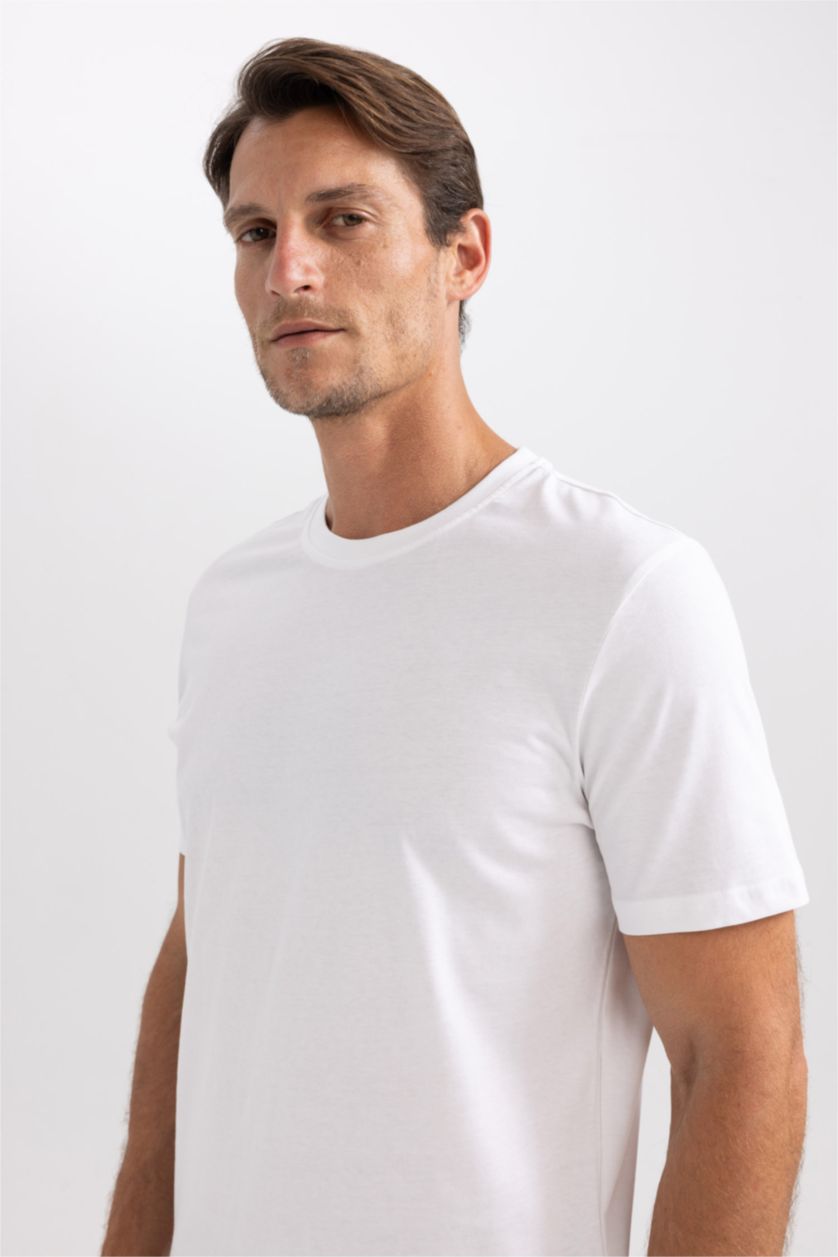 MAN White Regular Fit Short Sleeve T-Shirt