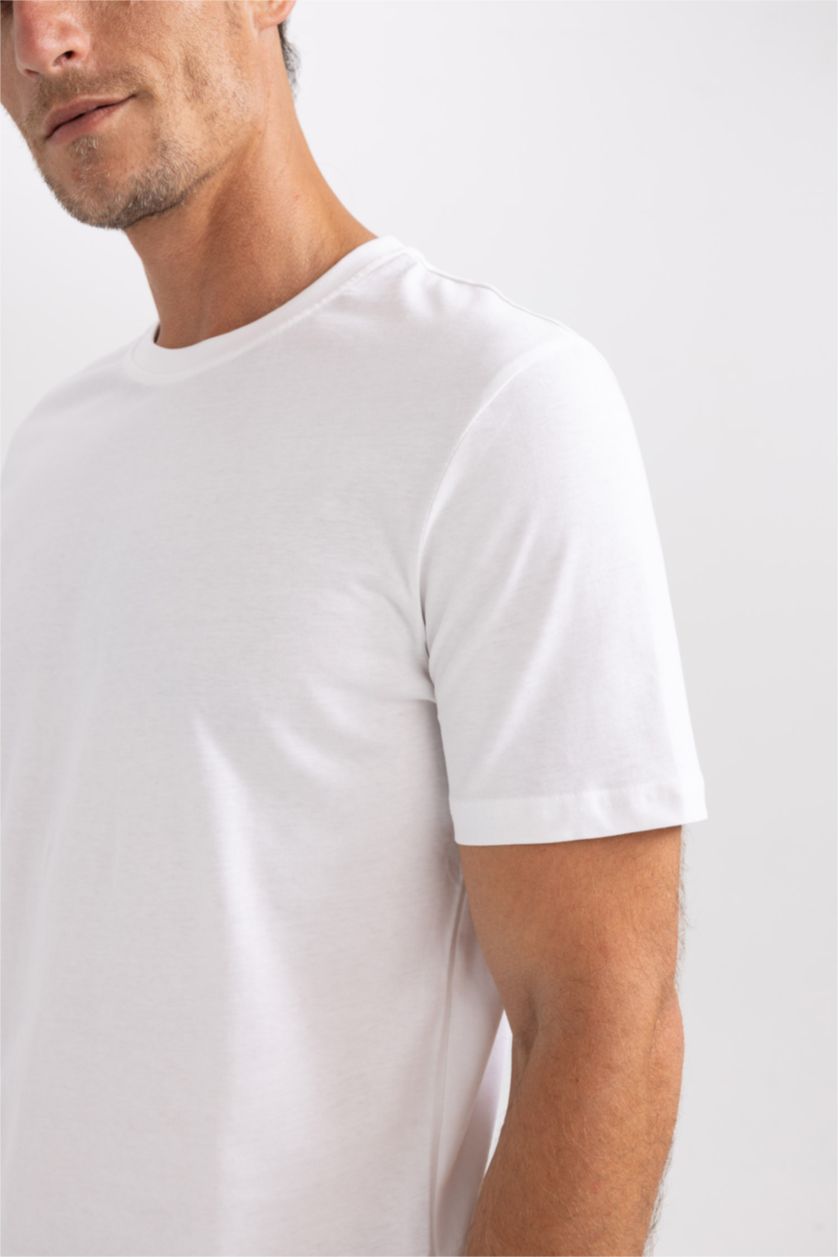MAN White Regular Fit Short Sleeve T-Shirt