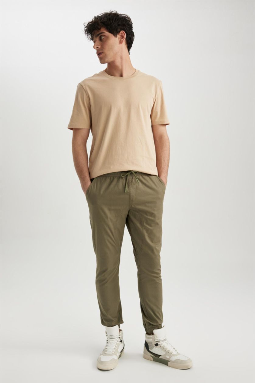 MAN Beige Regular Fit Short Sleeve T-Shirt