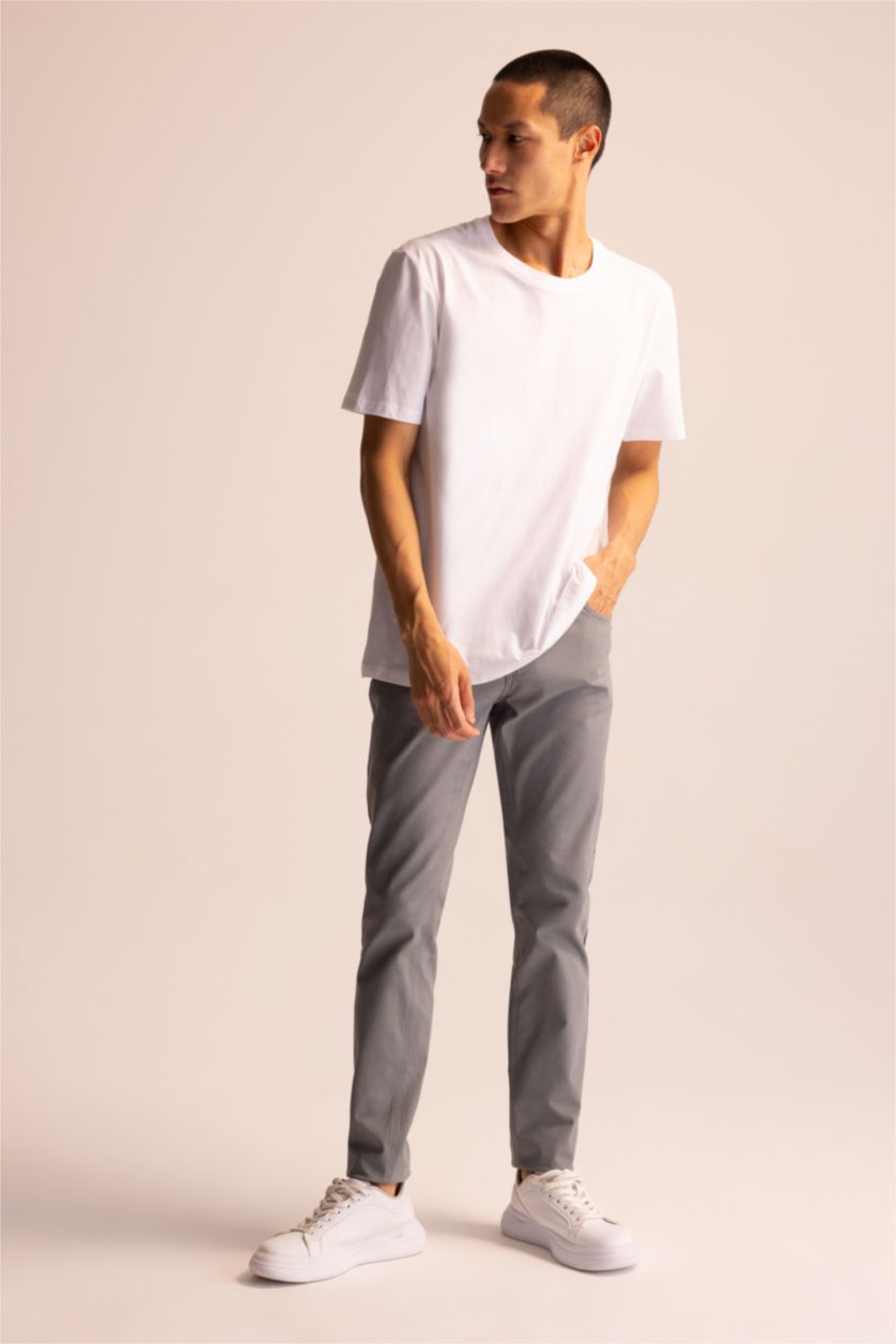 MAN White Regular Fit Short Sleeve T-Shirt