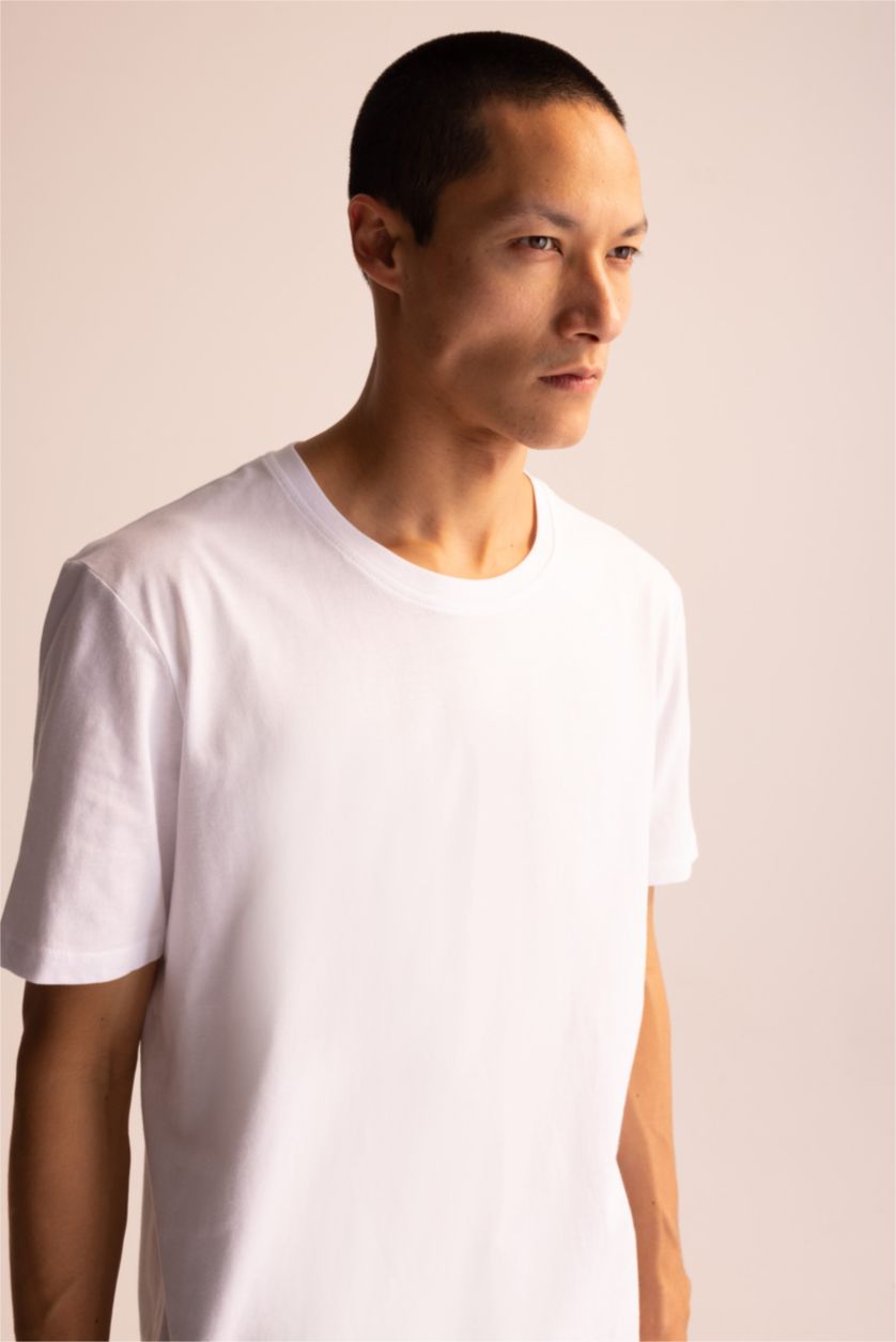 MAN White Regular Fit Short Sleeve T-Shirt
