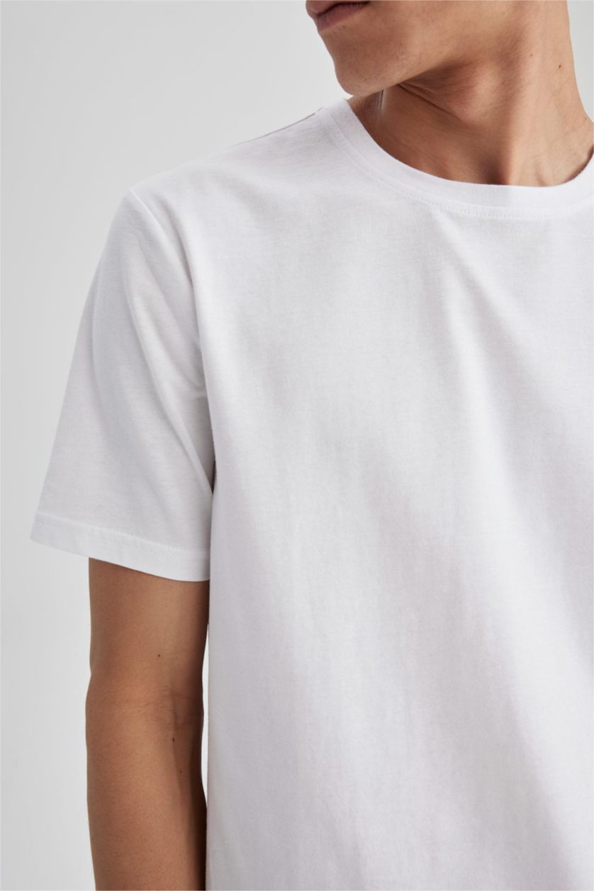 MAN White Regular Fit Short Sleeve T-Shirt