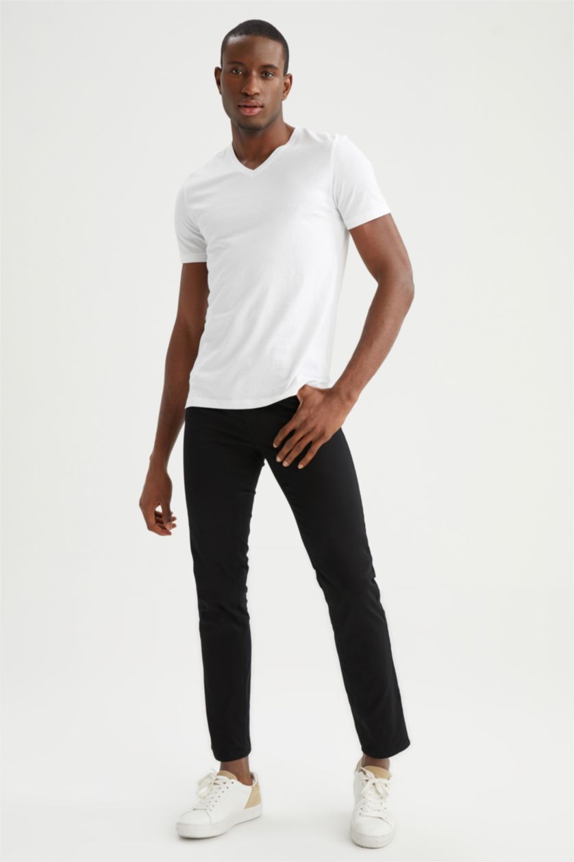MAN White Slim Fit Short Sleeve T-Shirt