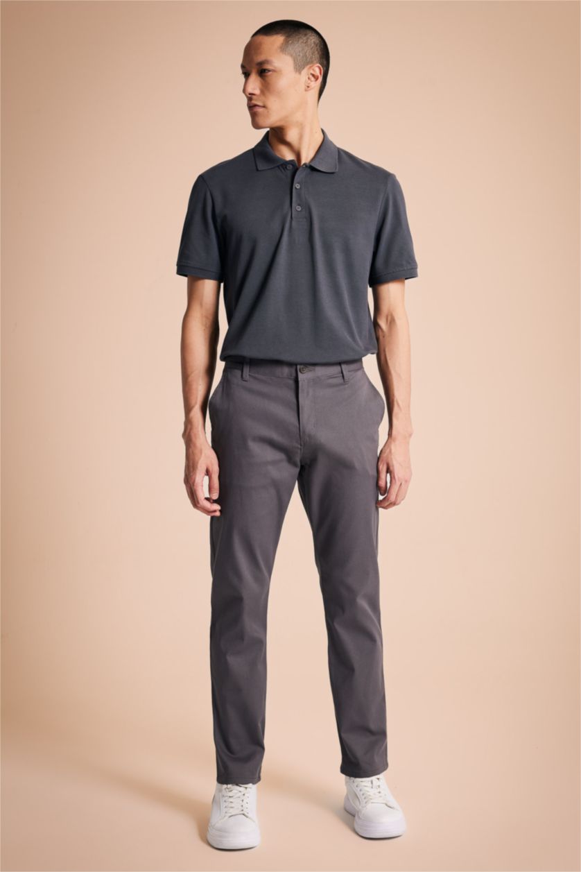 HOMME Anthracite Polo Coupe Classique