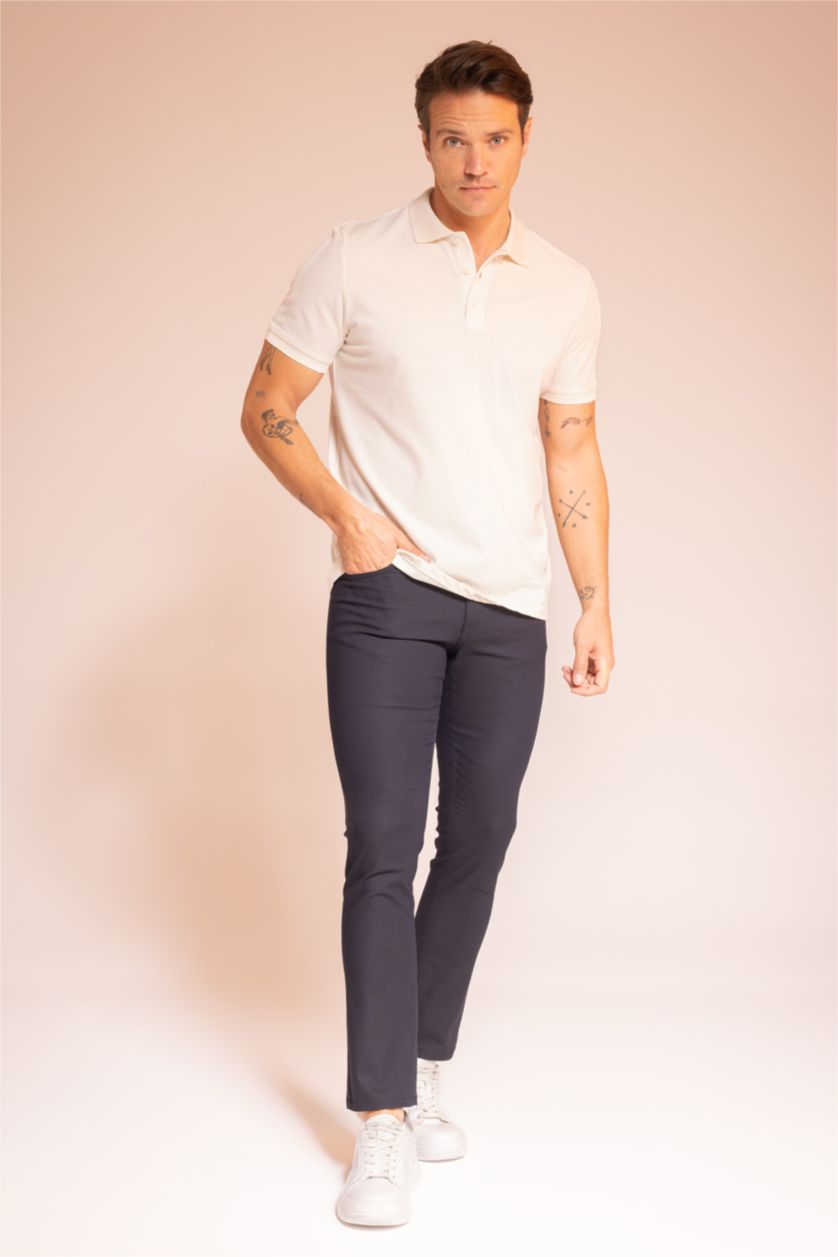 رجال بيج فاتح تي شيرت بولو قطن قصة عادية