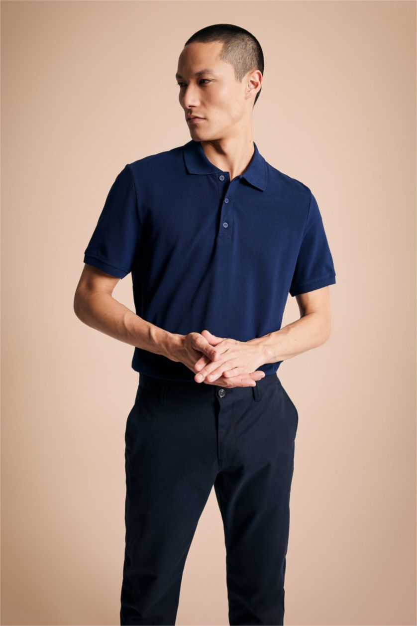 MAN NAVY Regular Fit Polo T-Shirt