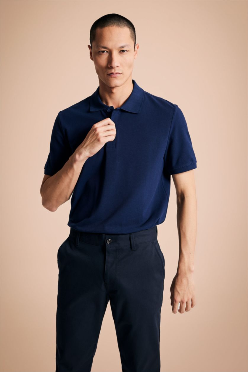 MAN NAVY Regular Fit Polo T-Shirt