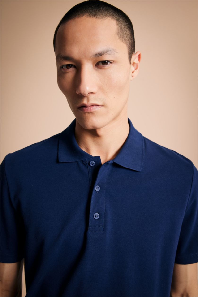 MAN NAVY Regular Fit Polo T-Shirt