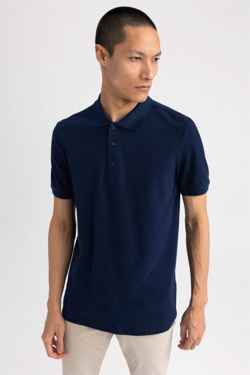 MAN NAVY Regular Fit Polo T-Shirt