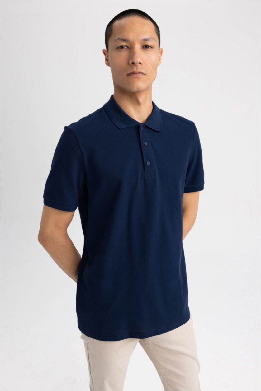 MAN NAVY Regular Fit Polo T-Shirt