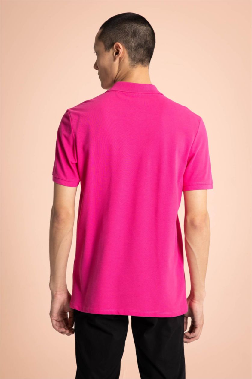 HOMME Rose T-shirt Polo à manches courtes 100% coton, Coupe régulière