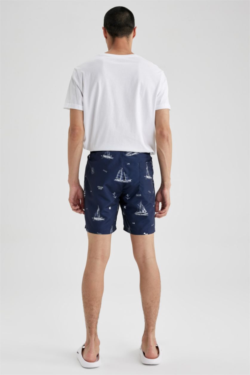 رجال كحلي Regular Fit Swim Shorts