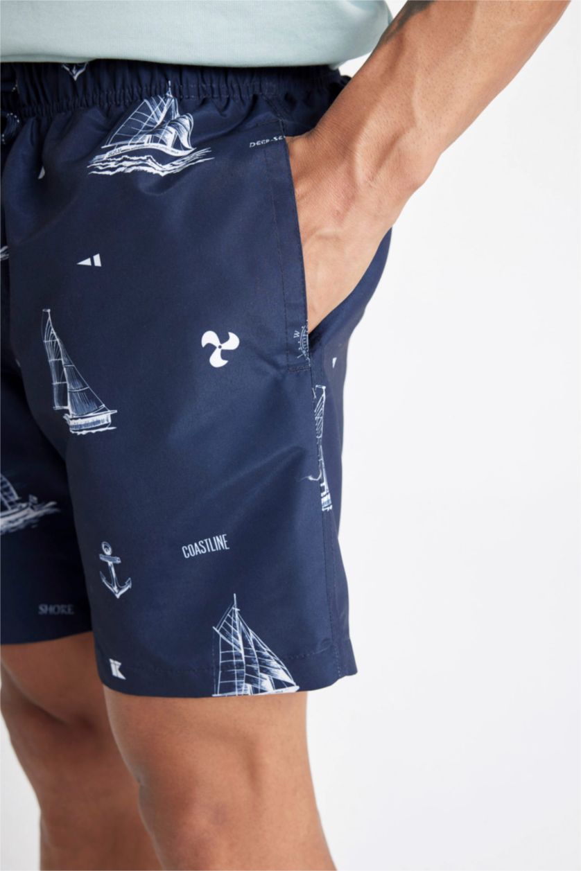 Men NAVY Regular Fit Swim Shorts