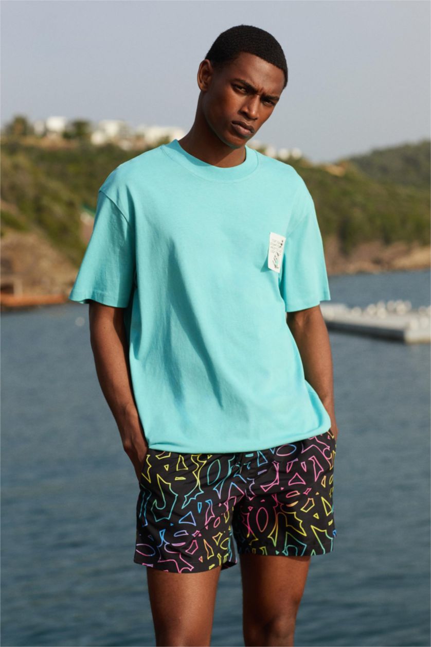 MAN Black Short Swim Shorts