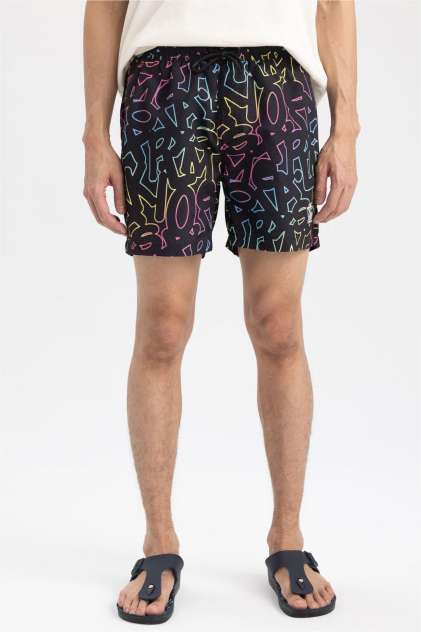 MAN Black Short Swim Shorts