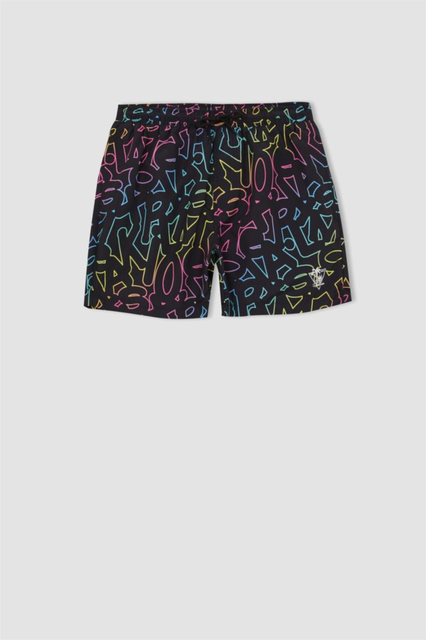 MAN Black Short Swim Shorts