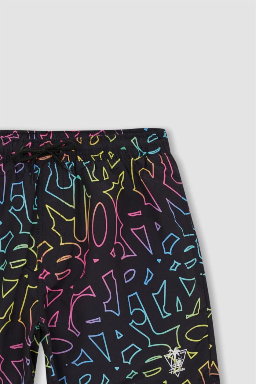 MAN Black Short Swim Shorts