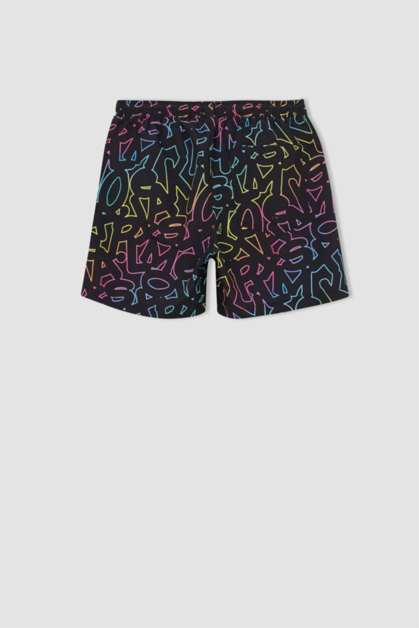 MAN Black Short Swim Shorts