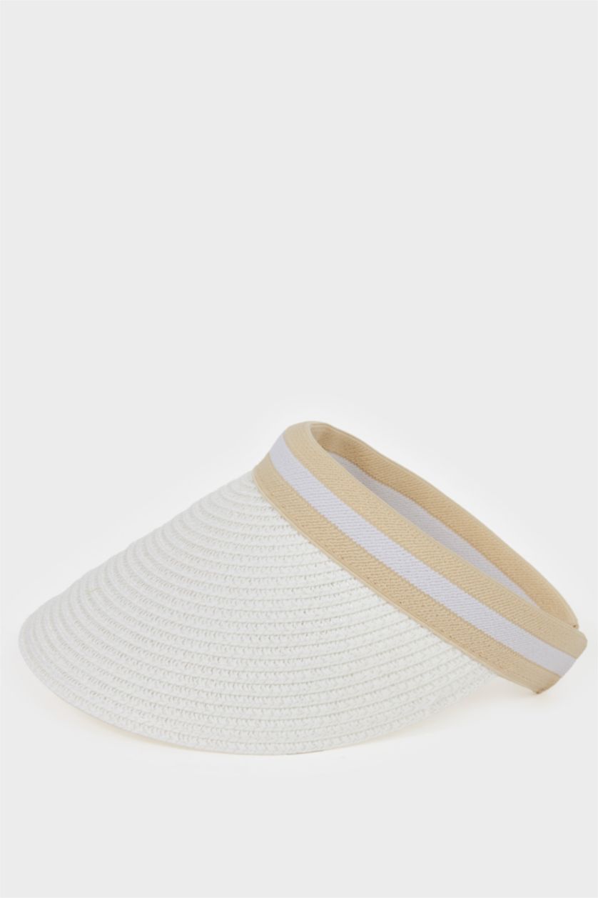 Kadın Beyaz Kadın Hasır Şapka