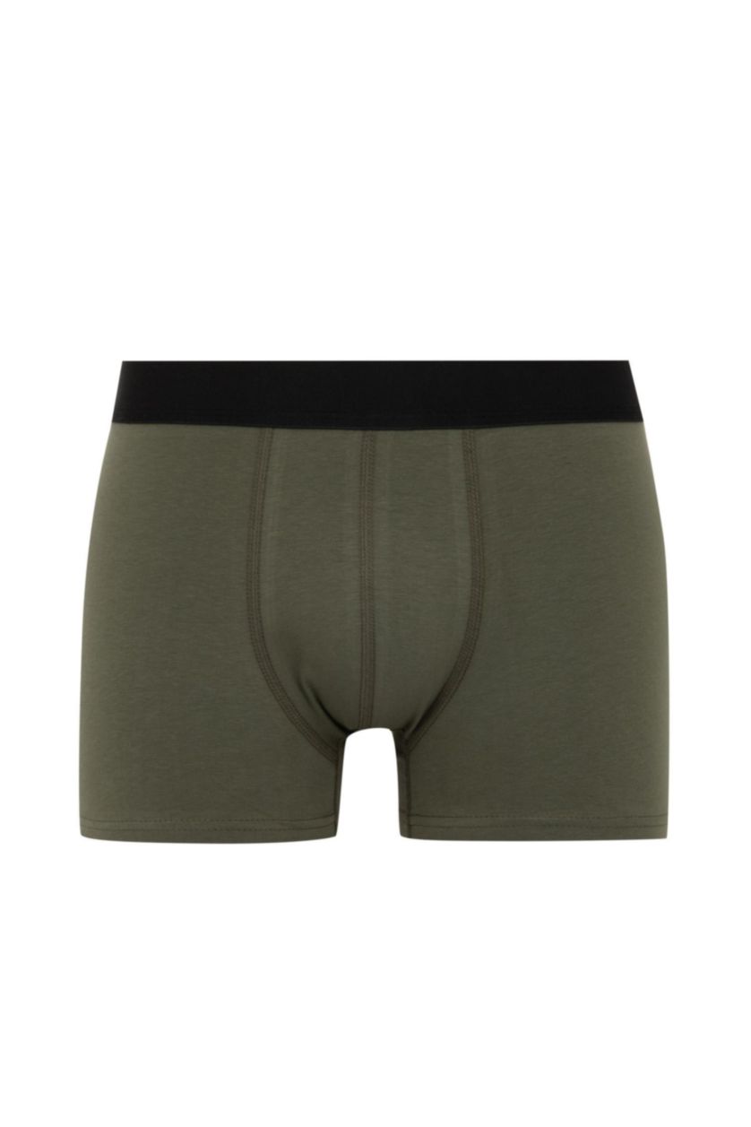 رجال أخضر غامق بوكسر قصة عادية - 3 قطع