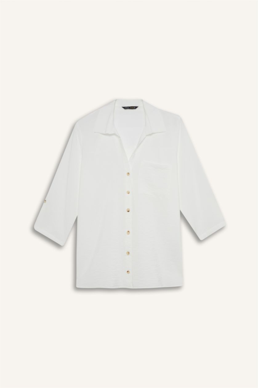 نساء اوف وايت Regular Fit Long Sleeve Shirt