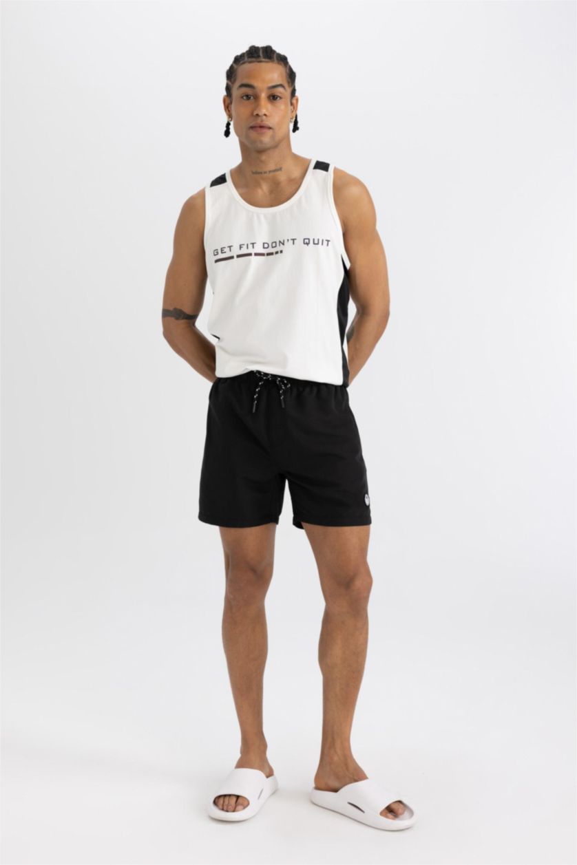 Men Black Short Swim Shorts