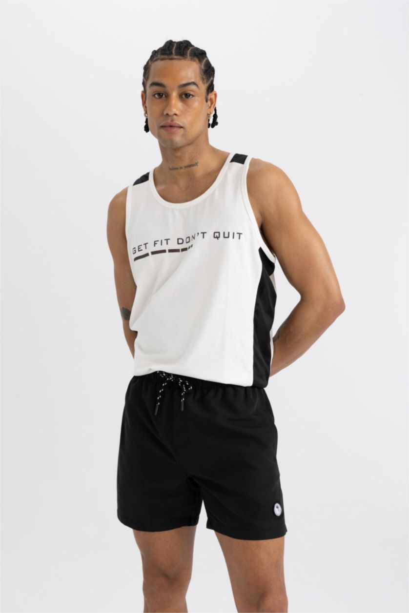 Men Black Short Swim Shorts