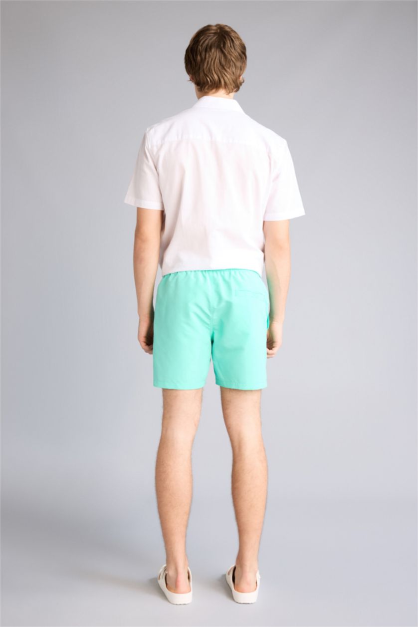 Man Mint Mesh Lined Short Swim Shorts