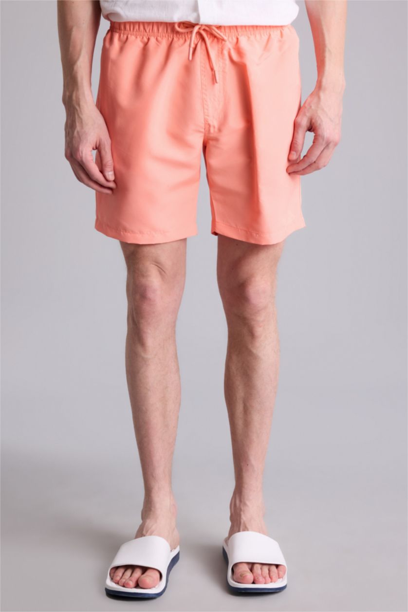 MAN Salmon Regular Fit Swim Shorts