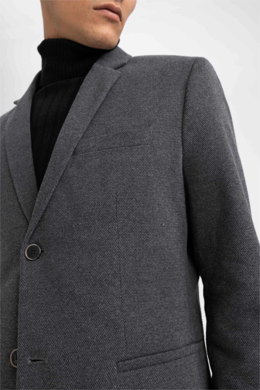 MAN Anthracite Melange Slim Fit Blazer