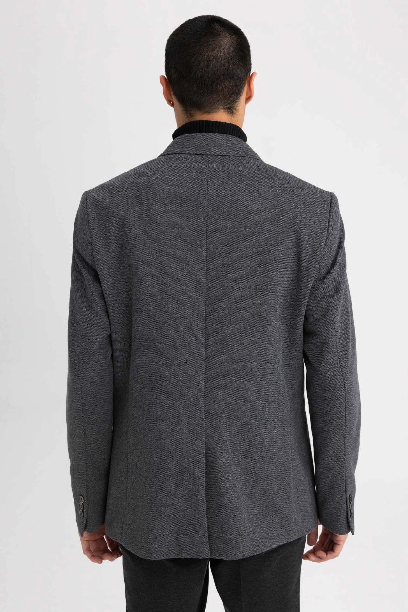 MAN Anthracite Melange Slim Fit Blazer