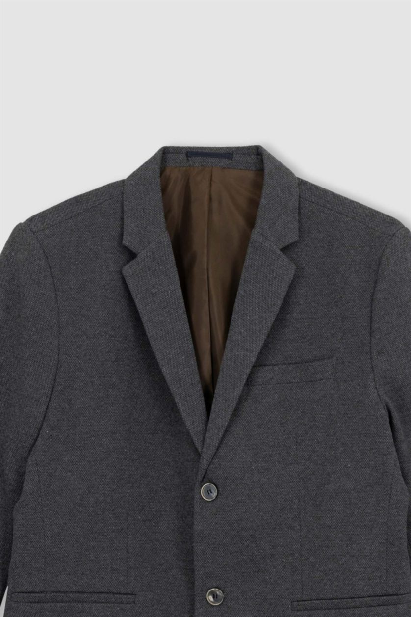 MAN Anthracite Melange Slim Fit Blazer