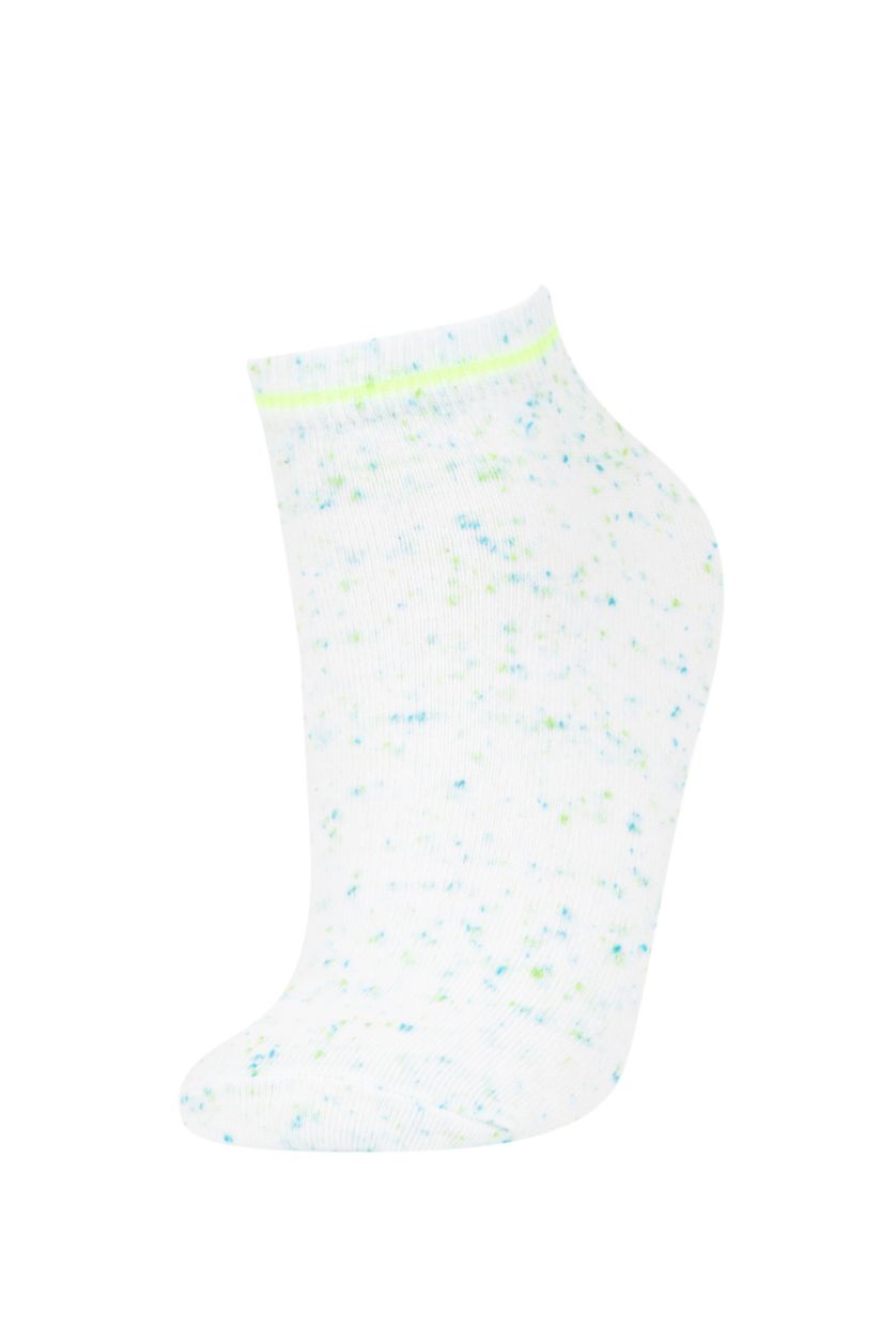 Kadın Karma Kadın 5'li Pamuklu Patik Çorap