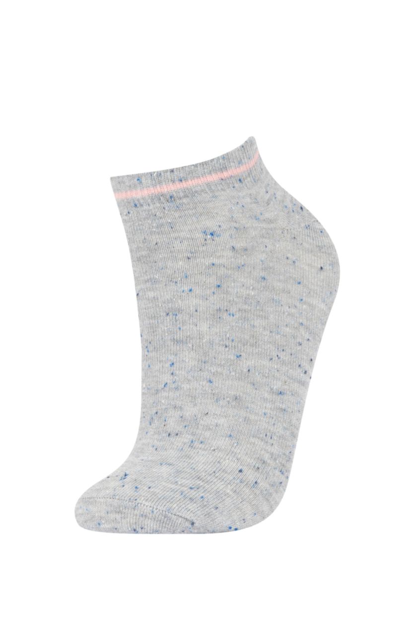Kadın Karma Kadın 5'li Pamuklu Patik Çorap
