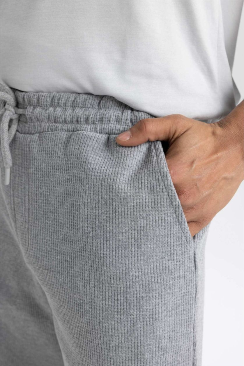 HOMME Gris Clair Short Coupe slim raccourcie