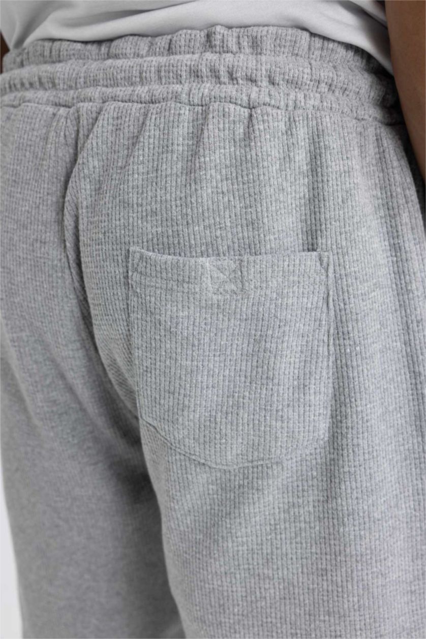 HOMME Gris Clair Short Coupe slim raccourcie