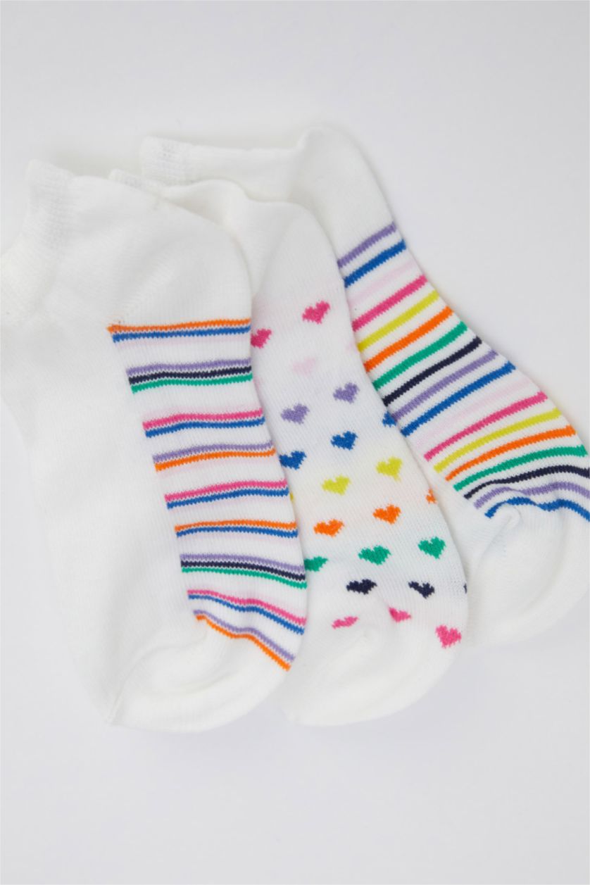 Девочки и подростки Кремовый Короткие носки из хлопка для девочек