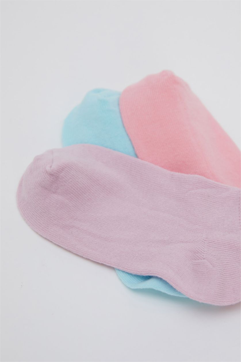 Девочки и подростки Разноцветный Короткие носки из хлопка для девочек, 3 пары