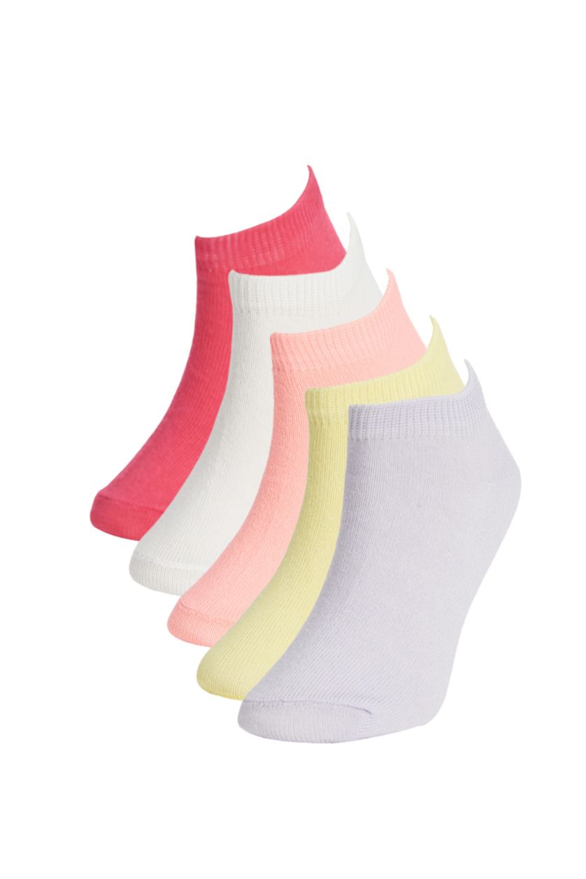 Kız Çocuk - Genç Kız Karma 5'li Pamuklu Patik Çorap Kız Çocuk