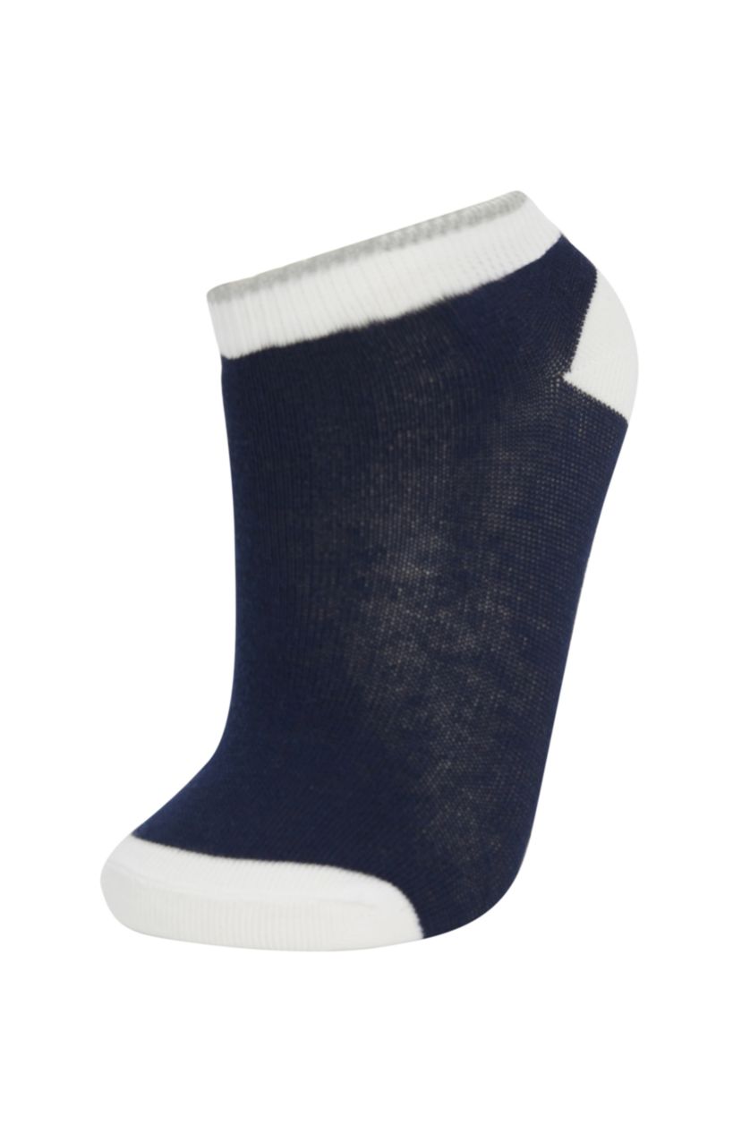 Erkek Çocuk - Genç Erkek Karma 5'li Pamuklu Çizgili Patik Çorap Erkek Çocuk
