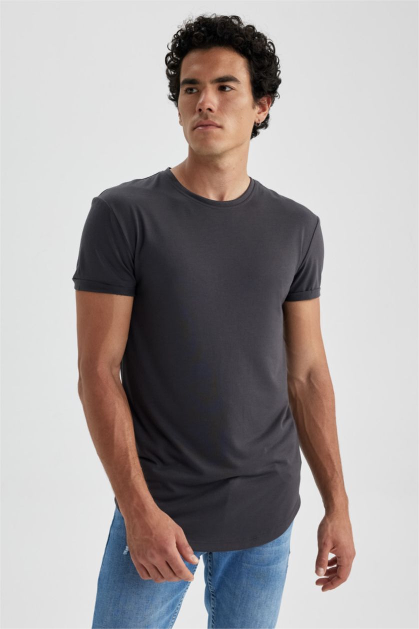 HOMME Anthracite Foncé T-shirt à manches courtes