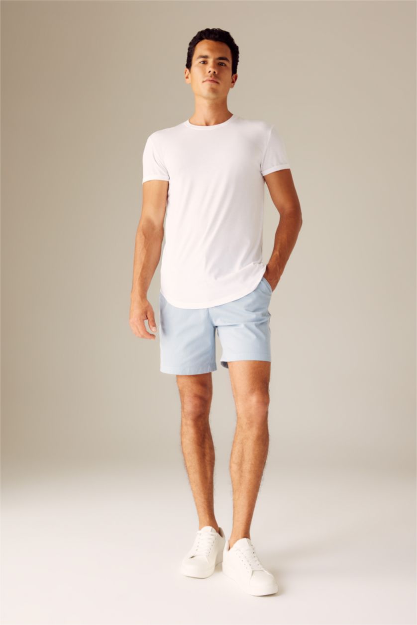 MAN White Long Muscle Fit Short Sleeve T-Shirt