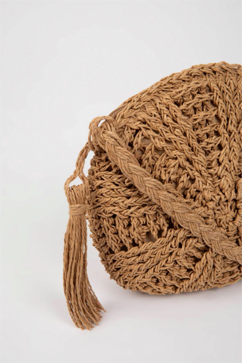 Woman Sand Women Straw Crossbody Bag