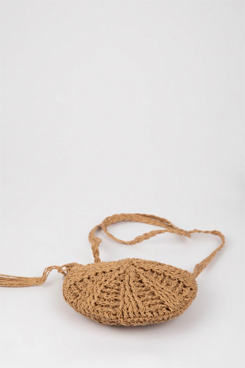 Woman Sand Women Straw Crossbody Bag